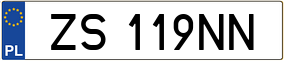 Truck License Plate